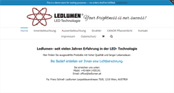 Desktop Screenshot of ledlumen.at